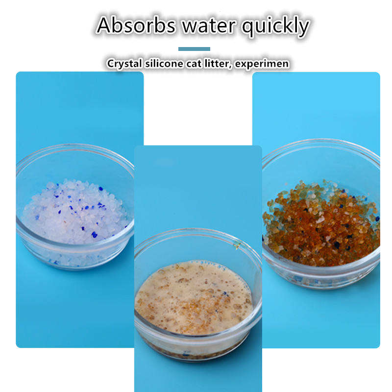 New high quality China manufacture Silica Gel Sand Filler Blue Crystal Silicone Cat Litter