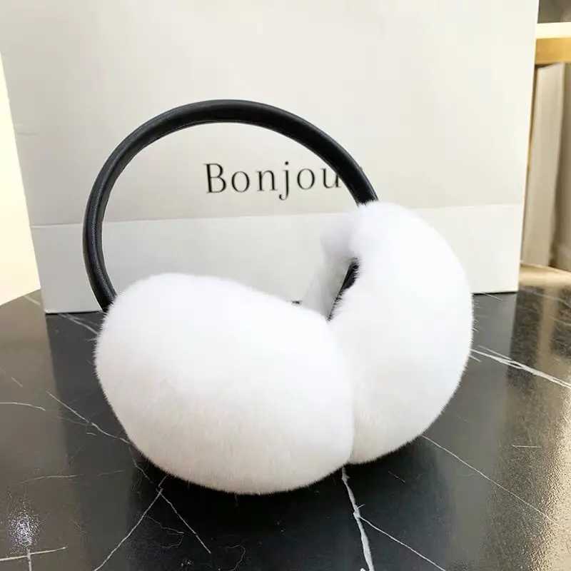 Natural 100% Rex Rabbit fur earmuffs fashionable womens warmth Russian winter genuine fur earmuffs childrens earmuffs fur earmuffs W241126