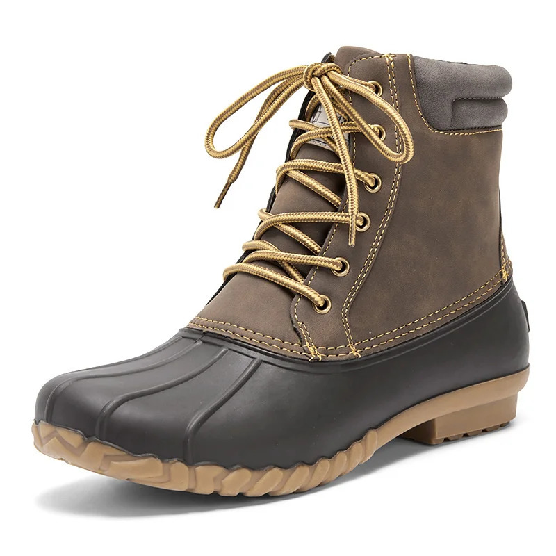 ALEADER Mens Duck Boot | Waterproof Shell | Fur Lined Insulated Winter Snow Boot 241114