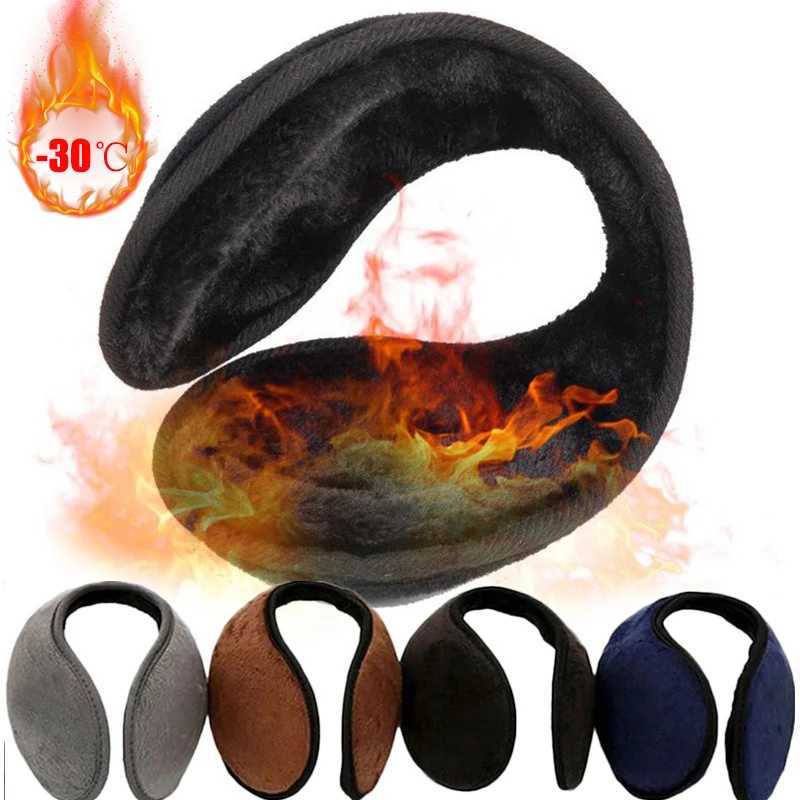 Warm Thicken Velvet Earmuffs Winter Outdoor Cycling Fleece Rabbit Fur Men Women Cycling Ear Cover Protector Plush Soft Ear MuffsXJ241126