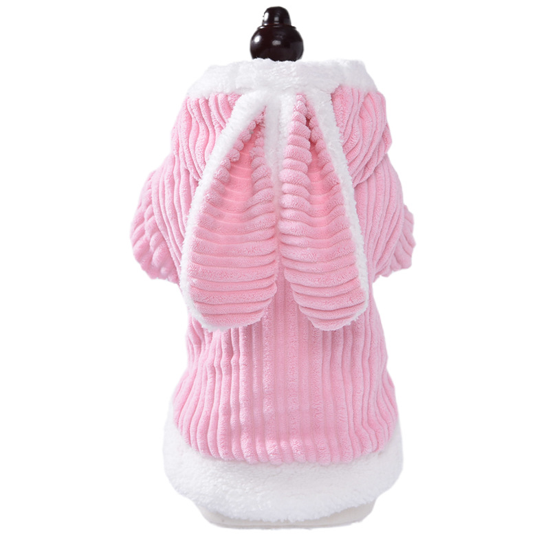 Warm Thick corduroy Pet Clothes Cute Funny Sport Cartoon Style Apparel Dogs Cats Small XL XXL Sizes Winter Spring Holidays
