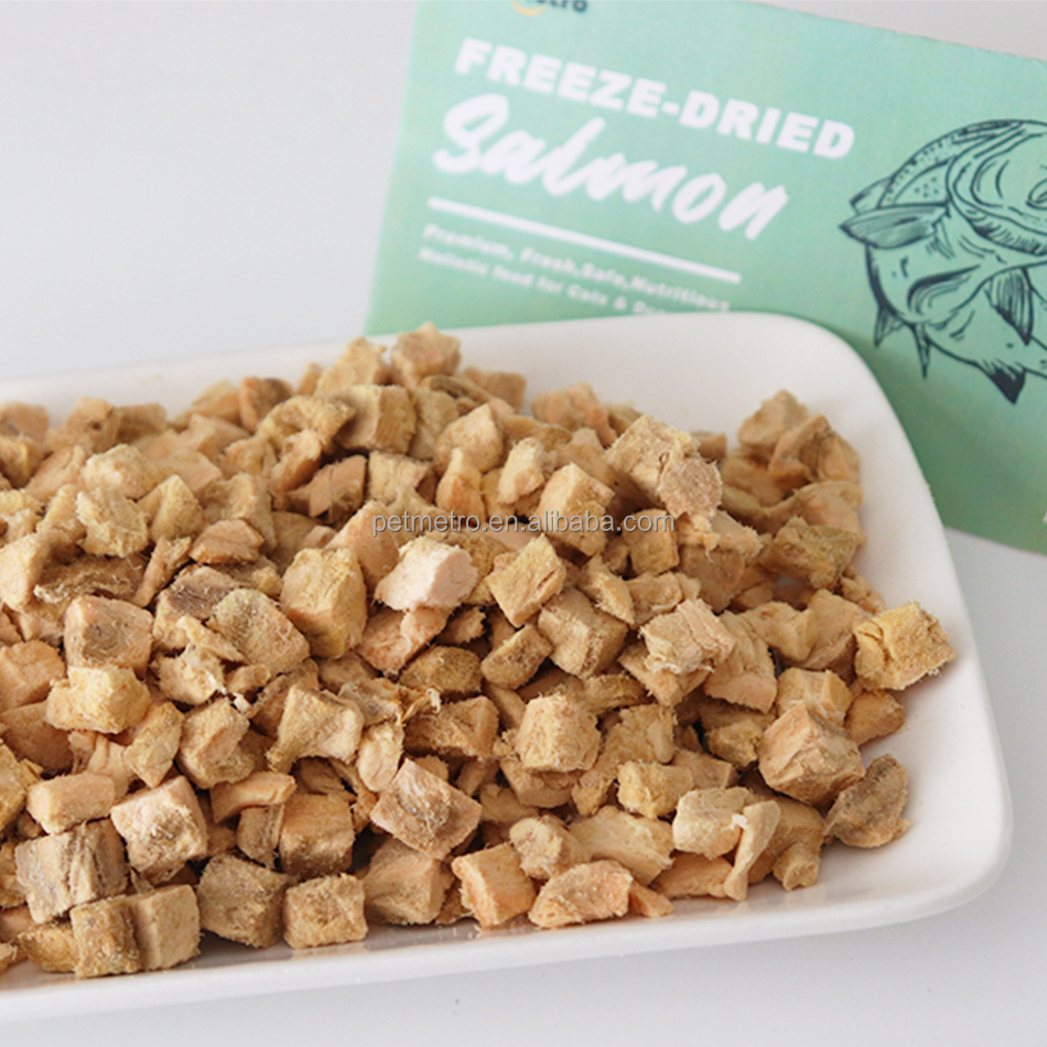 cat snack High Quality Natural Diced Chicken Fish Duck Meat High Protein Freeze Dried Snack Cat Dog Food