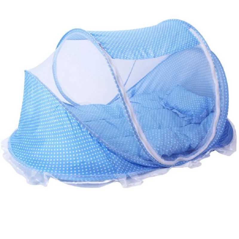 0-3Years Portable Foldable Baby Netting Polyes Bedding Crib Three piece Suit Netting Bed Mattress Pillow Children Tent