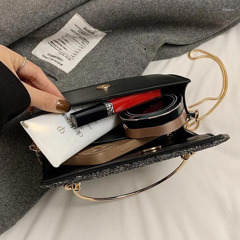 2025 NEW Totes Party Purse Phone Bag For Women Evening Clutch Black Pu Leather Lady Mini Shoulder Crossbody Versatile Handbag zhanyishengli