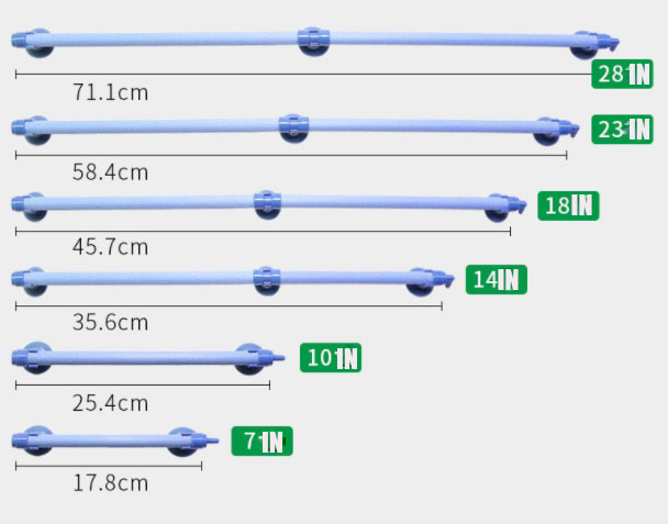 Plastic Material With Suction Cup To Save Power And Reduce Noise Increase Oxygen Strip Stone And Gas Strip Air bar