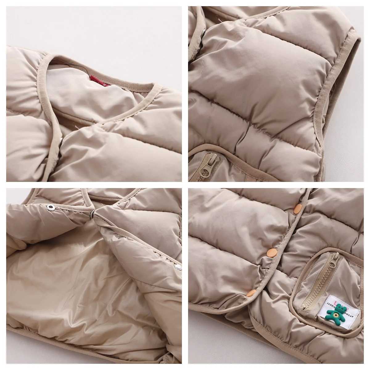 Clothing Sets Autumn Winter New Children Velvet Vest Hoodies Pants 3PCS Sets Boys Girls Thickened Suits Kids Thickening Warm Cotton Clothes H241126