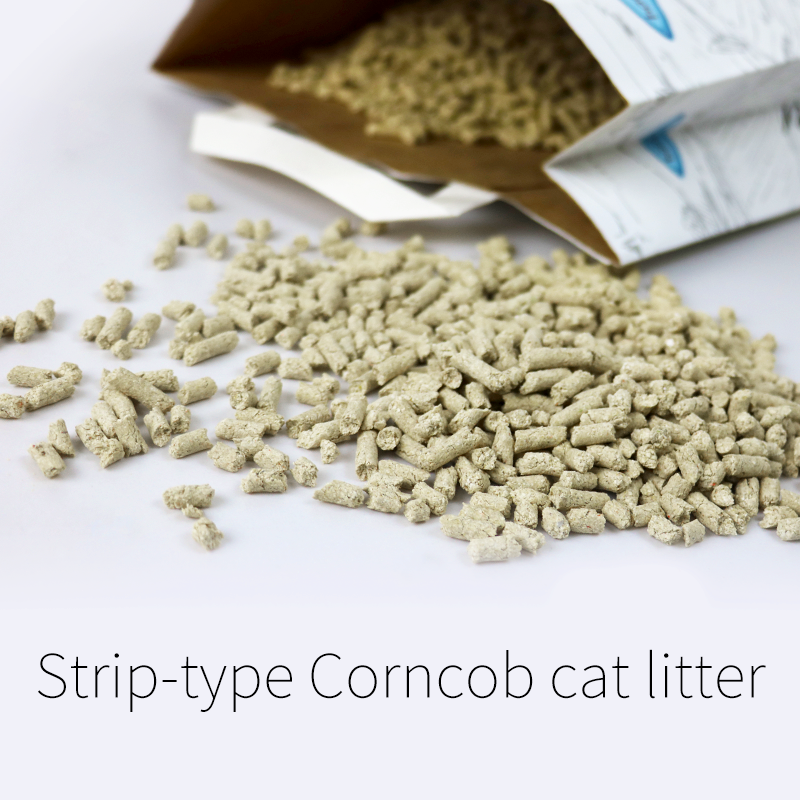 Eco-Friendly Plant Corncob Cat Litter Corncob Strip Cat Litter