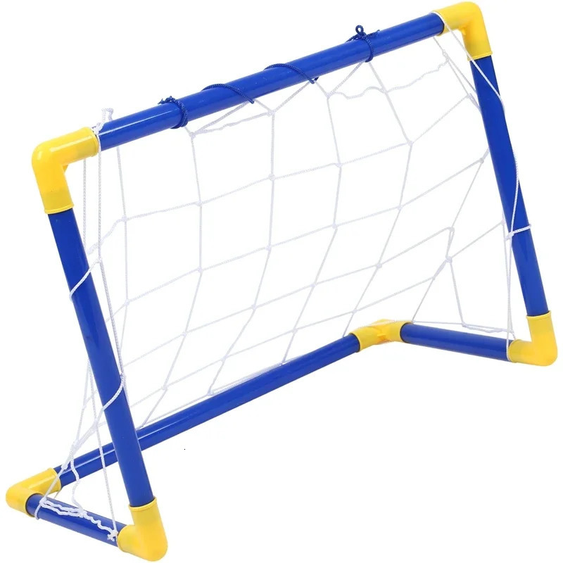 Indoor mini folding football soccer ball goal post net set pump kids sport outdoor home game toy child birthday gift plastic 241120
