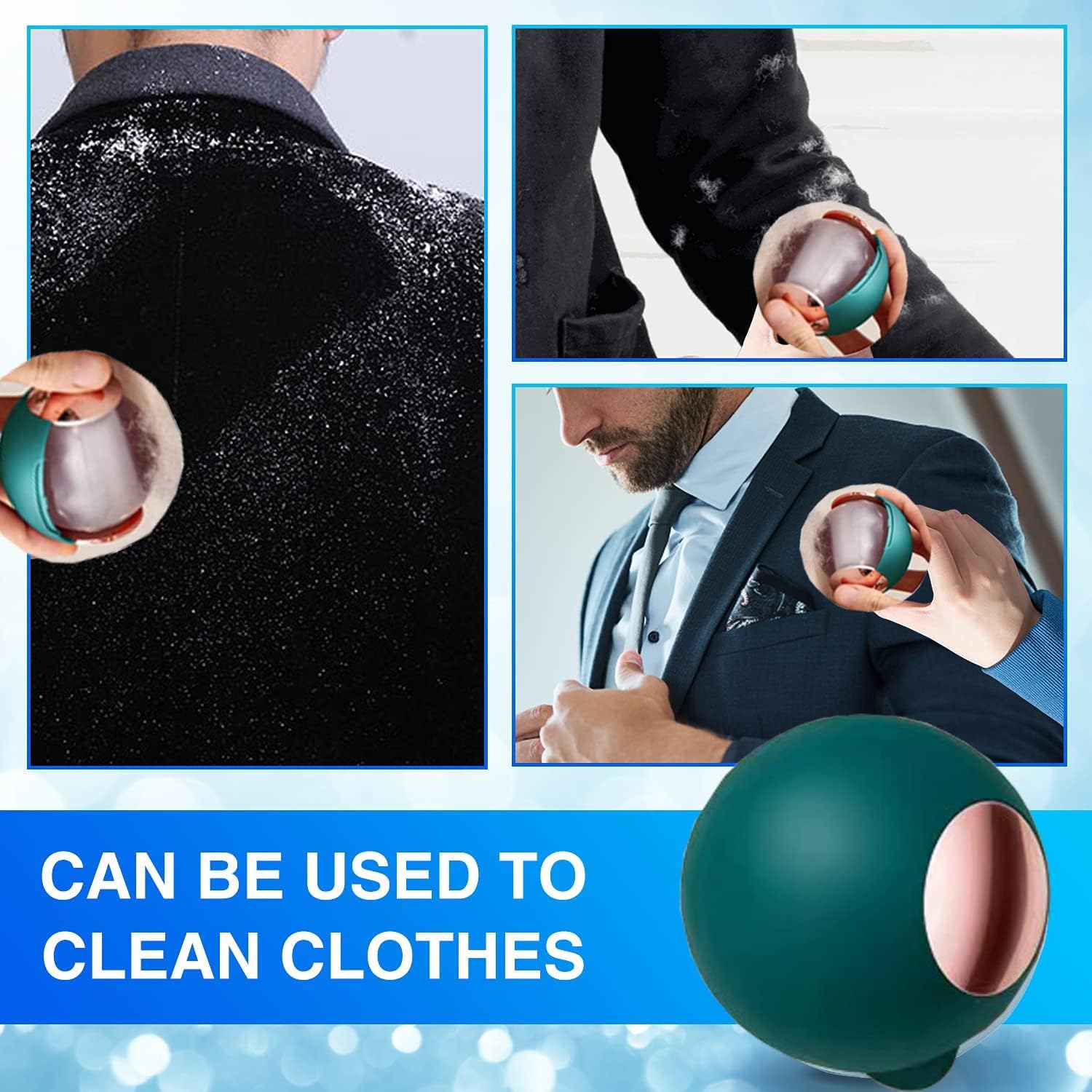 Mini Lint Remover Travel Portable Lint Roller Ball Pet Hair Remover Clothes Fuzz Dedust and Food Scrap Remover Cat Products