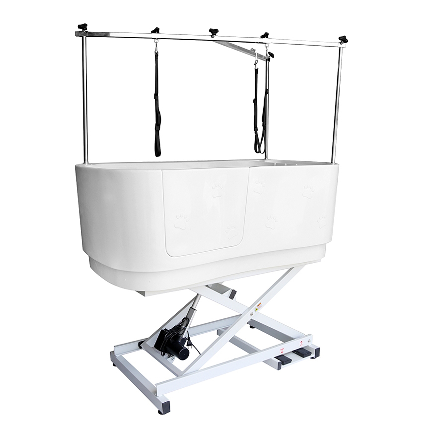 Electric Lifting Height Adjustable Pet Plastic Dog Washing Grooming Bathtub
