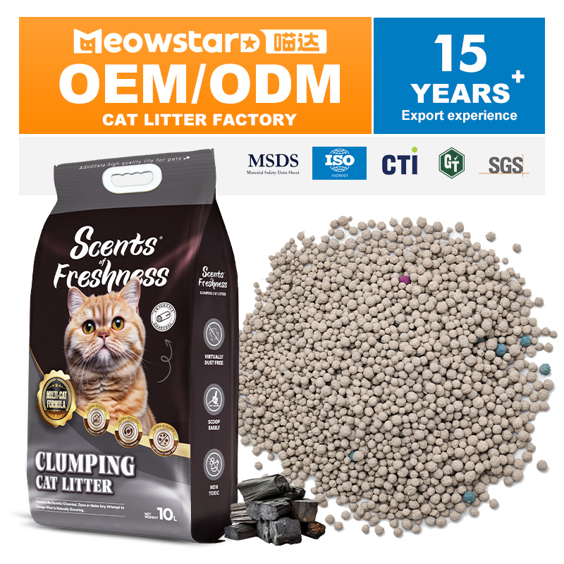 Free Samples Multi Aroma Bentonite Cat Litter manufacturer Wholesale Dust-Free Strong Clumping Cat litter sand with fragrance