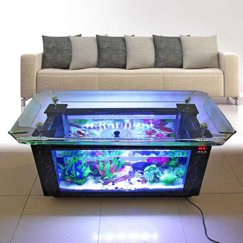 Entertainment And Health Table Decoration Aquarium Filter Fish Table Aquarium