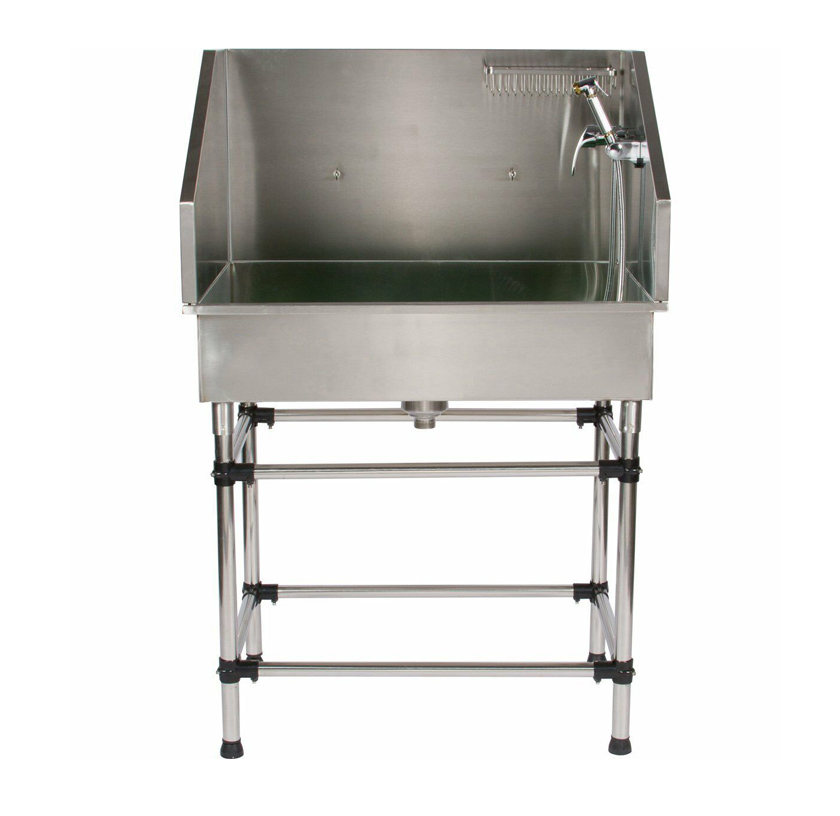 Pet Grooming Tub / Dog Grooming Bathing Tub Custom Stainless Steel Pet Cleaning & Grooming Products for Dogs Brushes 44kg/97lbs
