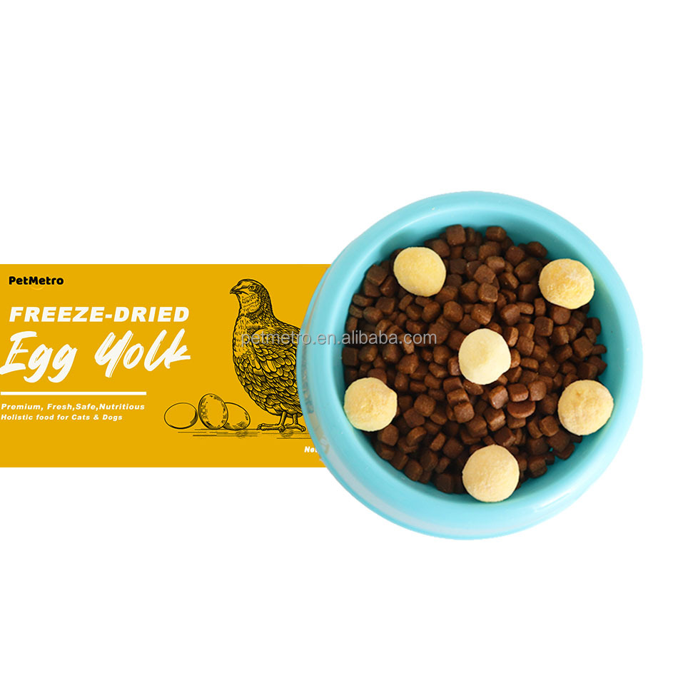 Factory supply wholesale quail egg yolk cat snacks rich in animal lecithin cat love to eat