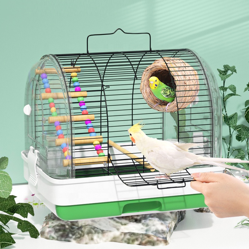 New Design Outdoor Bird Cage Portable Bird Cage Carry Small Budgie with Handle
