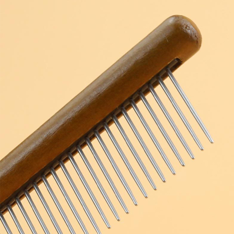 Wholesale 3 Pack Premium Wood Handle Pet Grooming Combs for Cats and Dogs