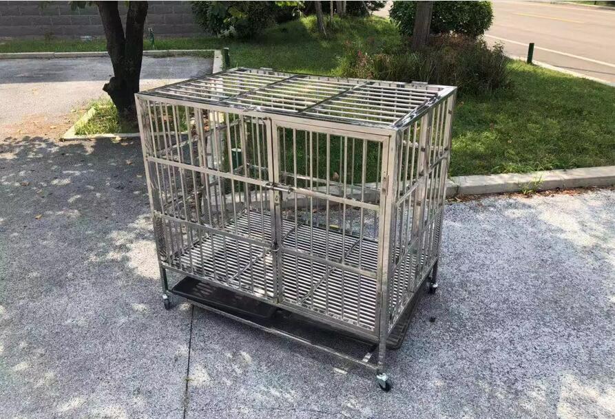 HF high quality dog cage trolley wire crate pet cage indoor metal large size animal cages