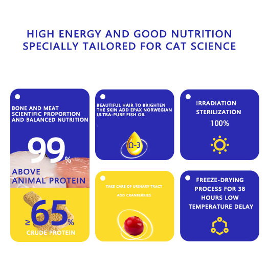 Hairy Cat Food Cod Staple Freeze TTT Hot Sale Other Pet Food Full Stage Adult Trmc Real Meat Grain Free All Natural Dog & Cat Fo