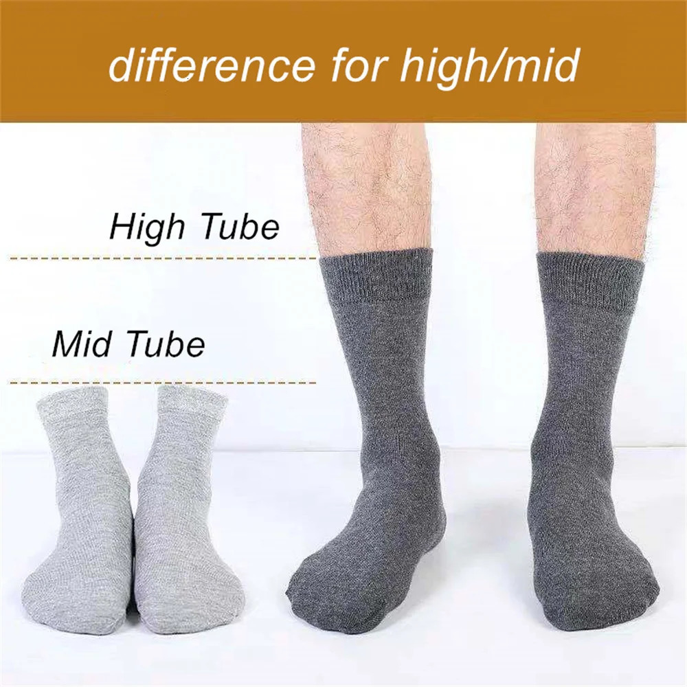 UNWE 6 pairs of mens socks 100 cotton executive warm business socks black and white autumn EU 38-45 241126