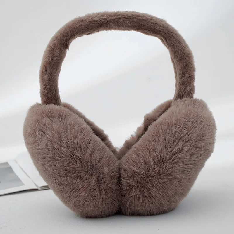 New Earmuffs Womens Winter Cute Foldable Simple Ear Cover Ear Protection Korean Version Warmth Plush Warm Anti-freeze EartipsXJ241126