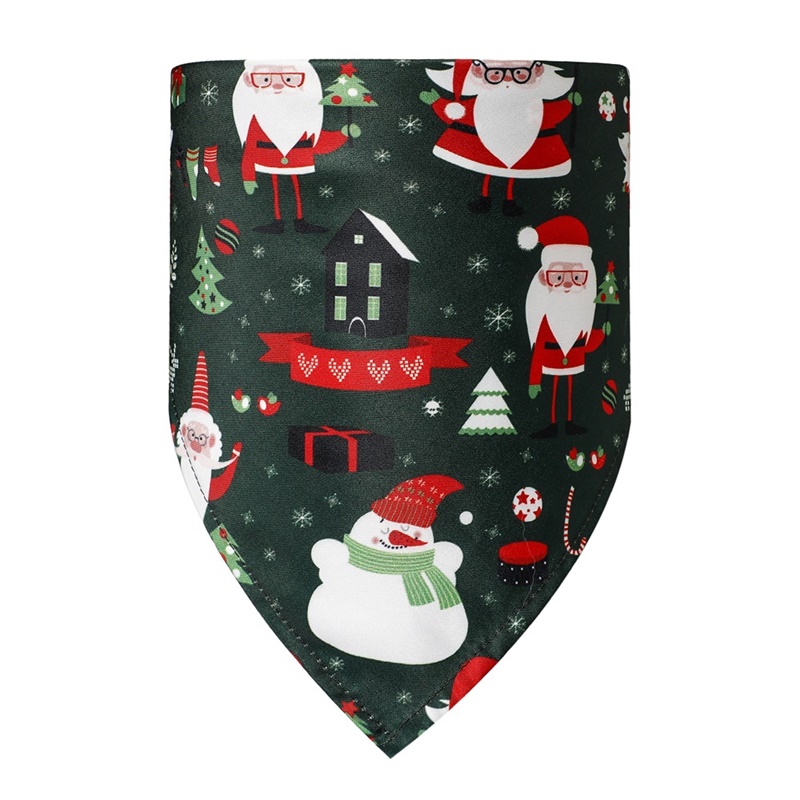 Christmas Pet Dress up Triangle Scarf Best Selling Dog Double Layers Neckerchief
