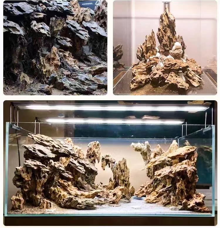 Fish tank Landscaping stone Aquarium decoration Rockery stone Simulated Dragon Stone