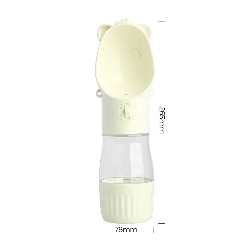 free shipping Pet Feeder Portable Water Bottle With Food Cup For Small Large Dog Cats Outdoor Walking Drinking Feed Dispense 241125