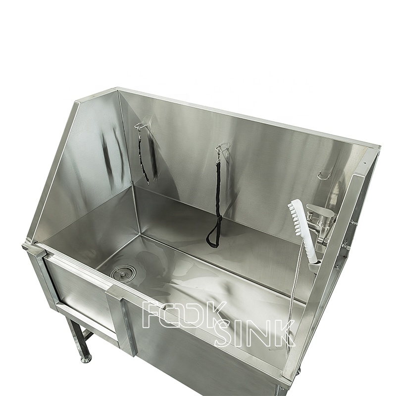 Multifunction Easy o Clean Washbasin for Dogs 304 Stainless Steel Dog Grooming Bath Tub
