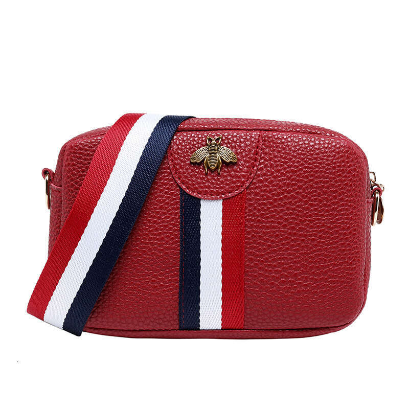 2023 Japan and South Korea New Women's Casual Square Single Shoulder Crossbody Fresh Colored Ribbon Phone PU Small Bag