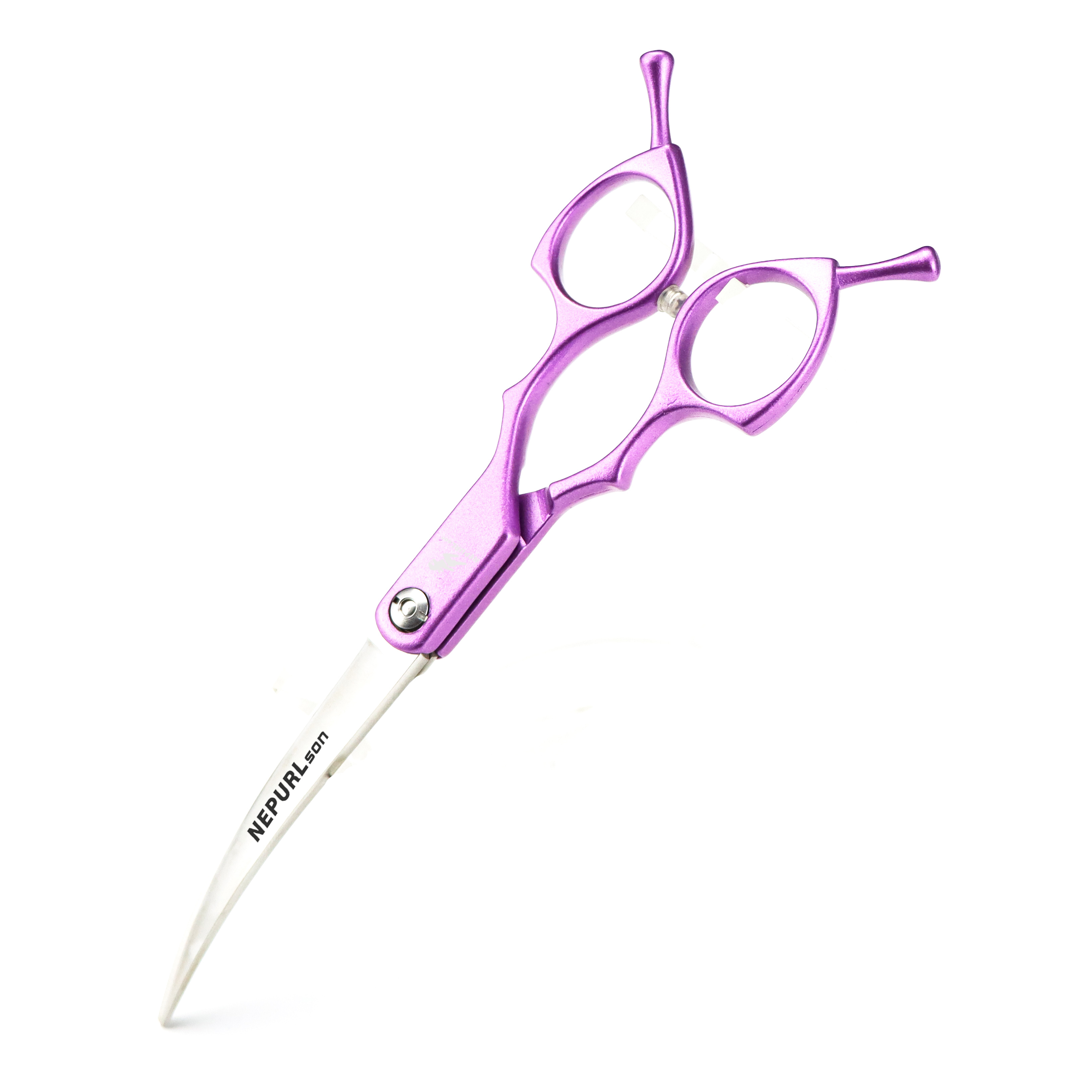 6.5 Inch Veterinary Animal Shaped Scissors Pet Grooming Scissors Curved Pet Cleaning Grooming Product Free Package