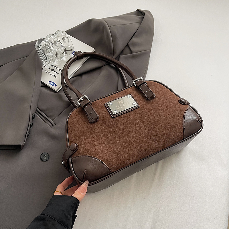 Matte Hand-held Commuting For Bags Handbags Women Style Underarm Bag, Texture, Simple Shoulder Bag Designer