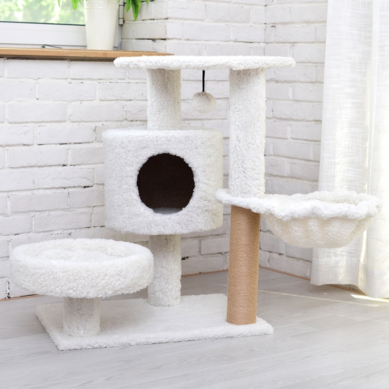 Factory Fashion Designer Scratch Bed Cheap Simple Customized Condo Tower Comfy Pet House Cats Tree