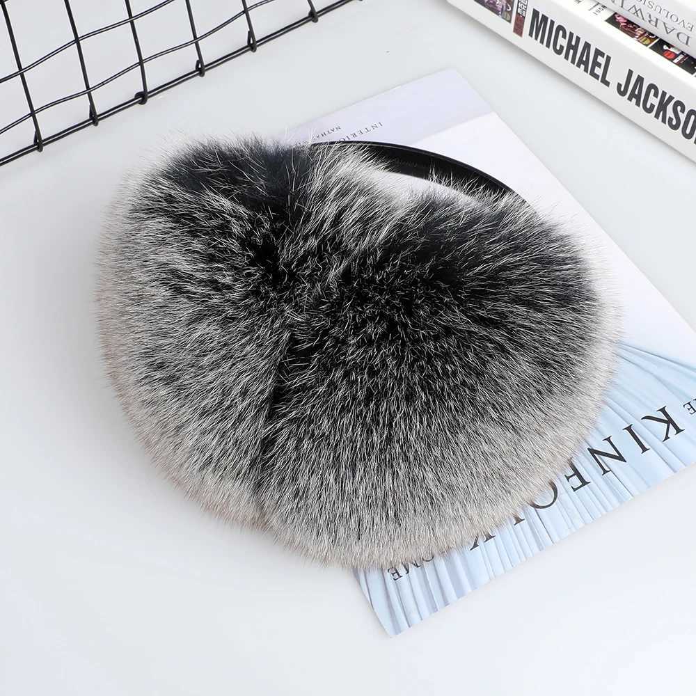 Real Raccoon Fur Hang Ear Cover Warm Winter Earmuffs Heaear Ear Muffs Earmuffs Cold Ear Warmer Ear Protection HeadbandXJ241126