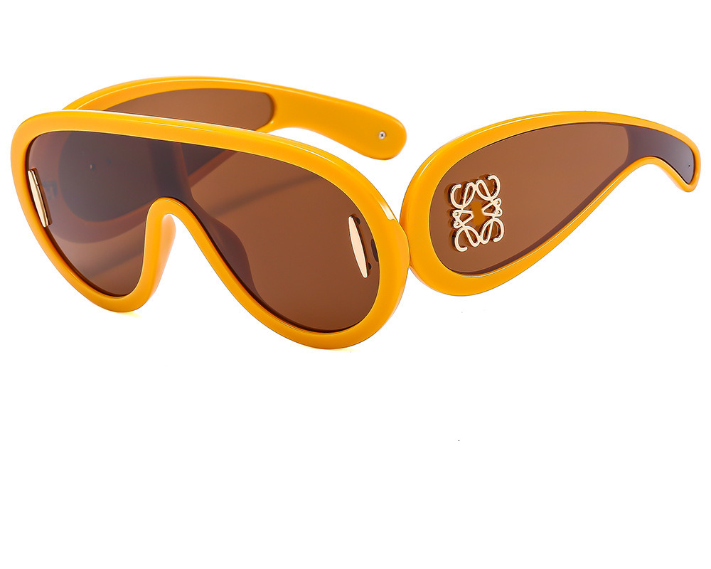 New fashion sunglasses one-piece large frame goggles personality sunglasses men's and women's glasses