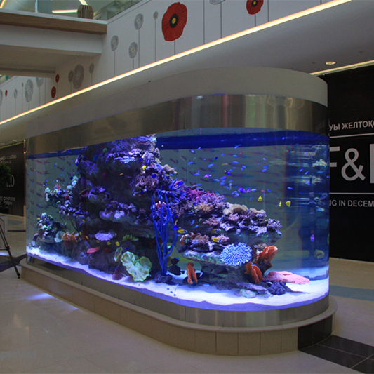 Round Aquarium cylindrical fish tank Factory supply custom large acrylic fish tank aquarium