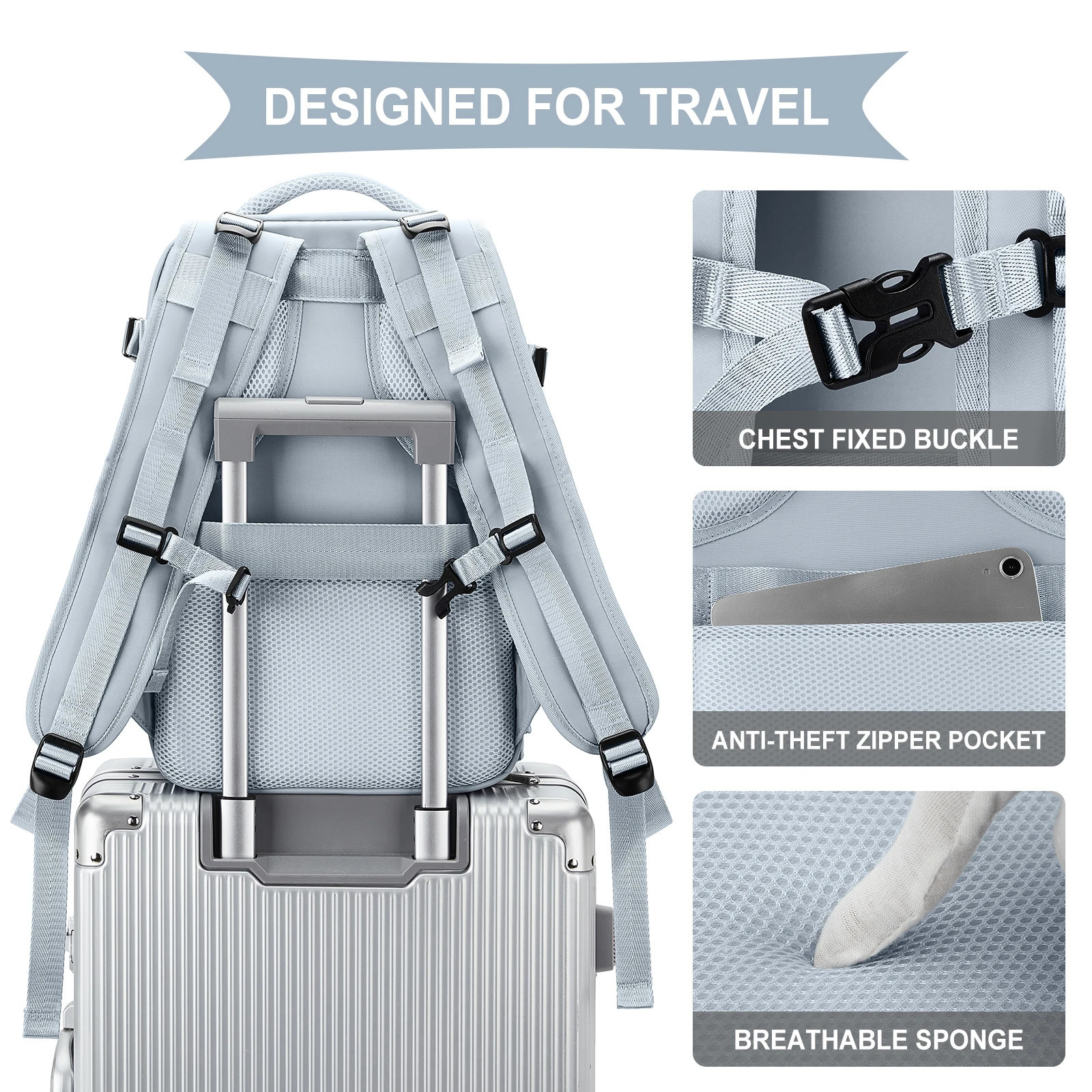 Backpack 40x20x25 Ryanair Travel Backpack for Women Men Personal Item Carry on Backpack Business Weekender Laptop Backpack 241114
