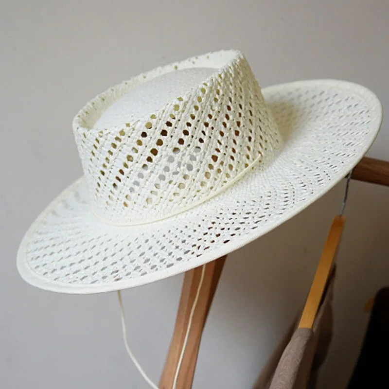 Home>Products>White Straw Hat>White Straw Hat>Wide Eaves Hollow Style Rowing Hat 241125