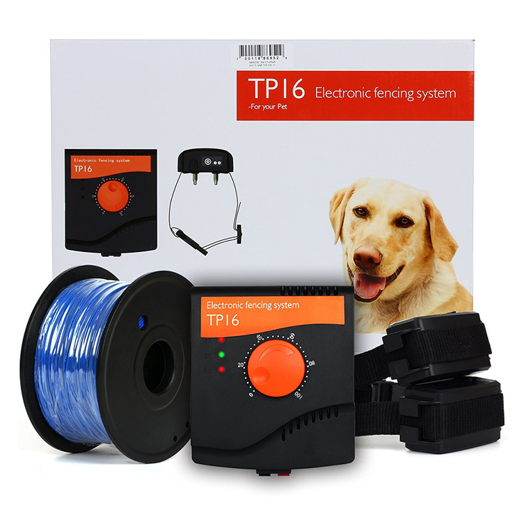 Shock Vibrate Beep Collar boundary signal Underground Electronic Pet Fencing pet containment System TP16 Wired Dog Fence