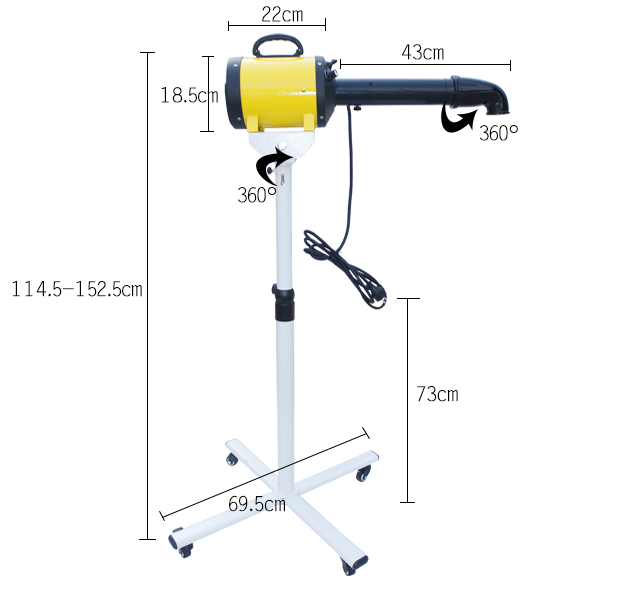 TCS-2400 Wall-hanging Pet Grooming Dryer
