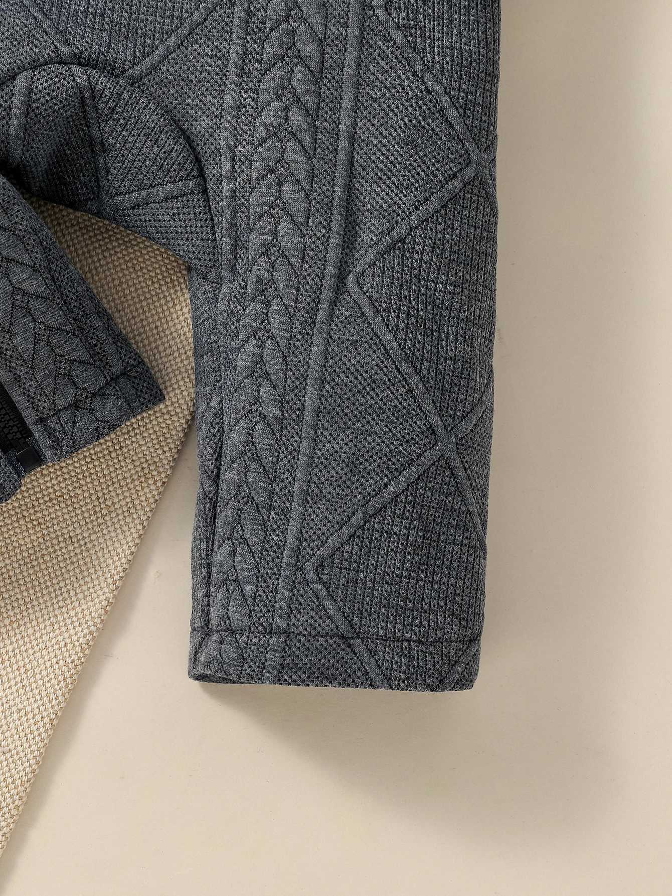 Clothing Sets Baby boy Long Sleeve zipper pure color modern stylish autumm/Winter Fashion Streetwear jumpsuits H241126