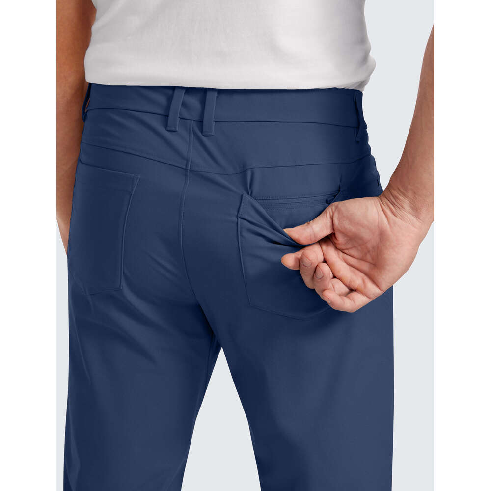 CRZ YOGA Men's All Day Comfy Golf With 5-Pocket - 34'' Quick Dry Lightweight Casual Work Stretch Pants