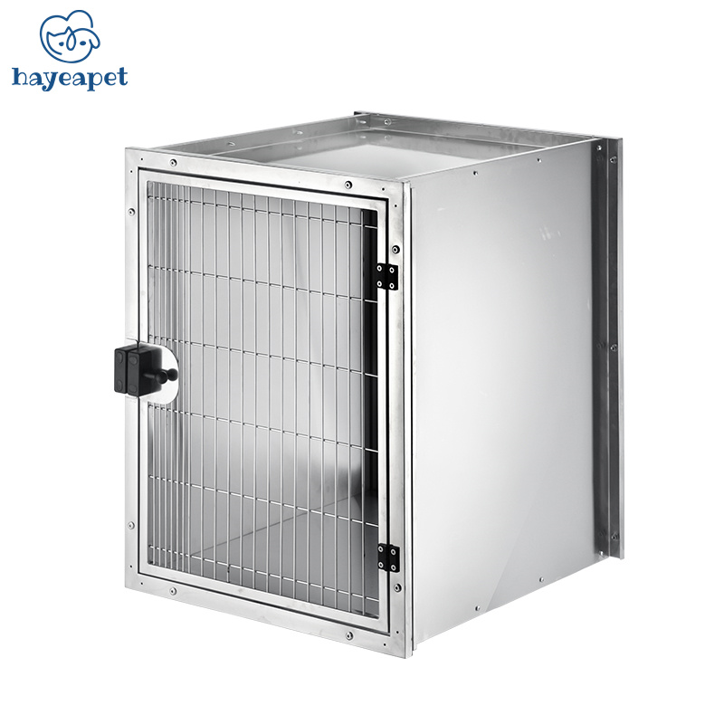 Hayeapet China Made Vet Stainless Steel small animal Acrylic Show Case Pet display Cage for pet shops clinics HCB-102 show