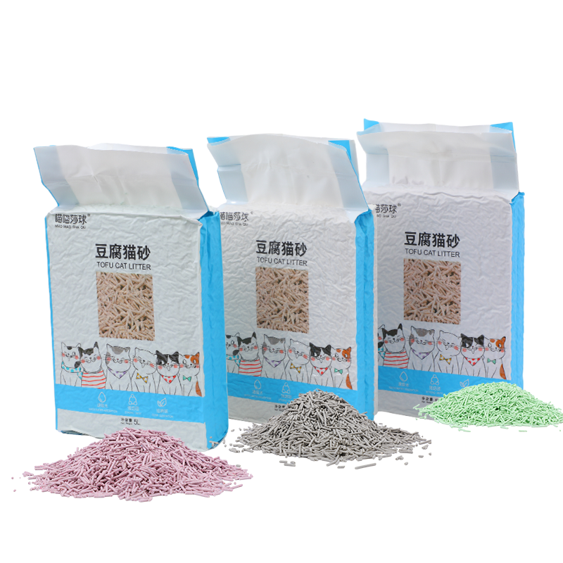 manufacturer wholesale 6L plant degradable kitten cat litter tofu cat toilet litter cat sand