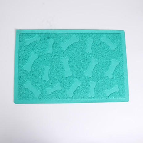 Pet feeding mat eco friendly cat litter tray mat with different designs and shapes water proof pet placemat