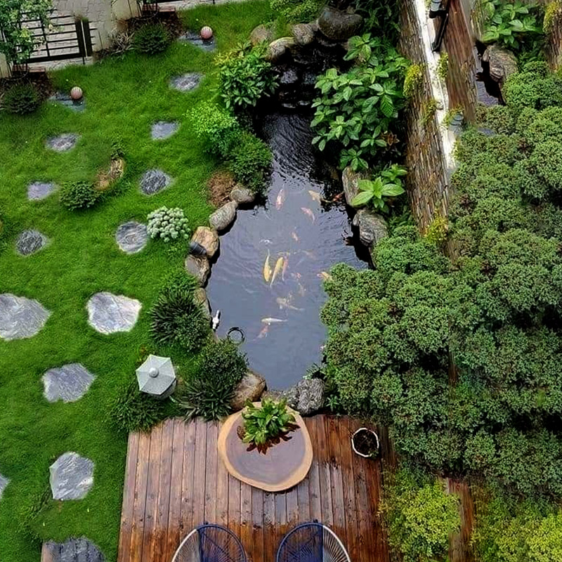 out door house fashion courtyard big 1000 gallon fiberglass fishing artificial pond skimmer koi breeding tank koi fish pond sale