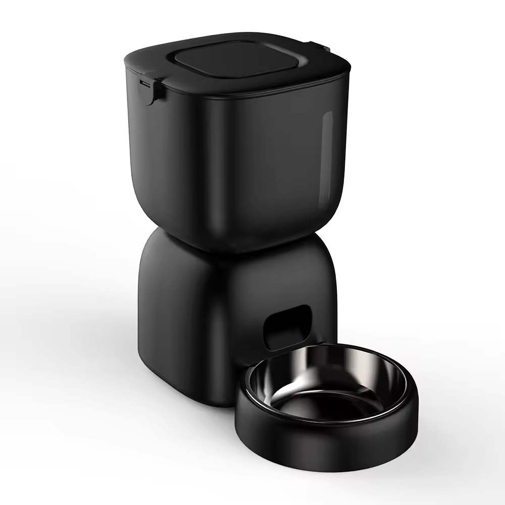 Super Endurance 3L Dual Power Supply Automatic Pet Feeder Plastic Dual Bowl Material Voice Broadcast Feeding Machine