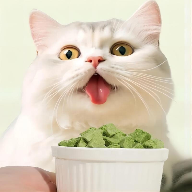 crispy cat grass treats hairball removal freeze dried salmon chicken tuna meat mixed vegetables