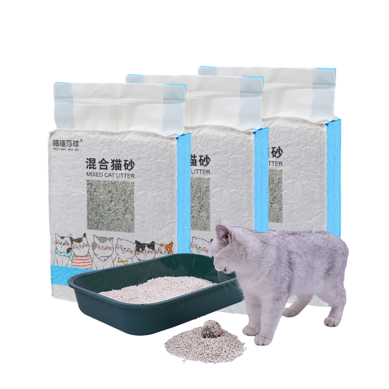 arena para gatos petkit toilet sand probiotic clumping bentonite crushed tofu cat litter mixed cat litter
