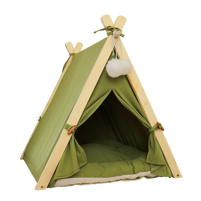 All-season Multi-colored Wood Removable Washable Collapsible Comfortable Pet Tent for Dog Cat