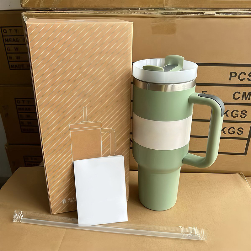 Fashion Insulated Portable Outdoor Sports Water Bottle Handheld Straw Cup Drink Thermos Waterbottle Cups